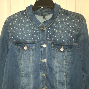 Lane Bryant Cropped Jean Jacket